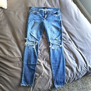 Distressed Joe's jeans